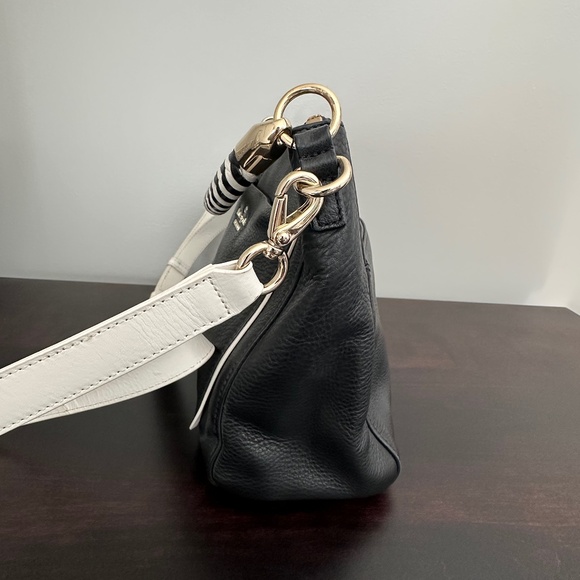 Kate Spade New York Small Harris Woods Drive Satchel Crossbody Black - Picture 6 of 10